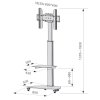 Techly Stojak Mobilny LCD/LED 37-70cali, 40kg PIVOT